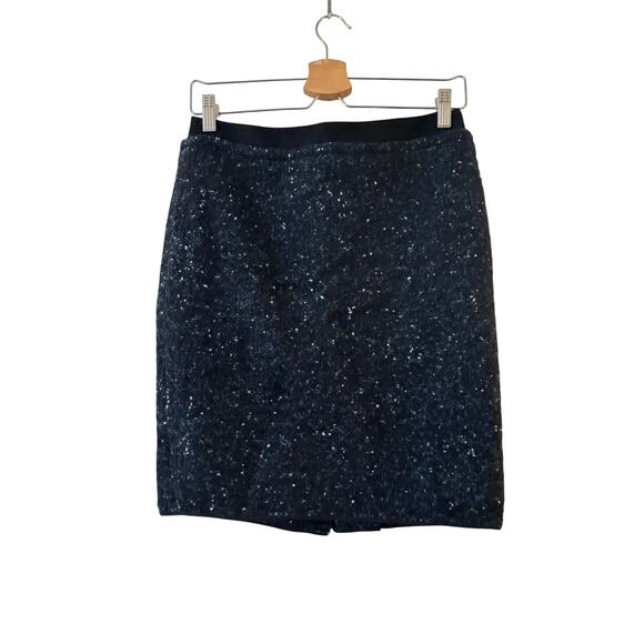 Vera Wang Lavender Label Tweed Wool Blend Pencil Skirt Size 0 Speckled Textured - Picture 1 of 10